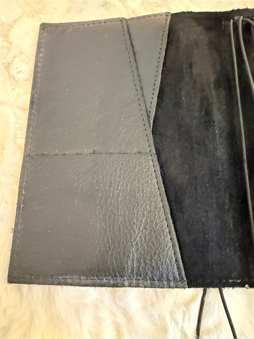 Foxy Fix black leather B6 Travelers Notebook cover - Picture 6 of 9